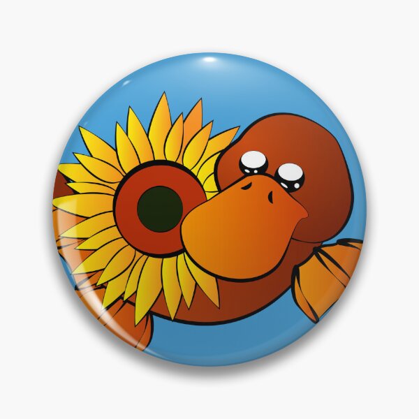 Item preview, Platypus with Sunflower designed and sold by jkartlife.