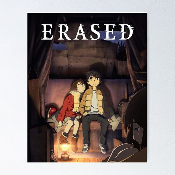  Erased Poster Print,Anime Wall Decoration,Main Characters Art  Print,Boys and Girls Art Poster,Anime Wall Art (A4-8.5'' x 11''): Posters &  Prints