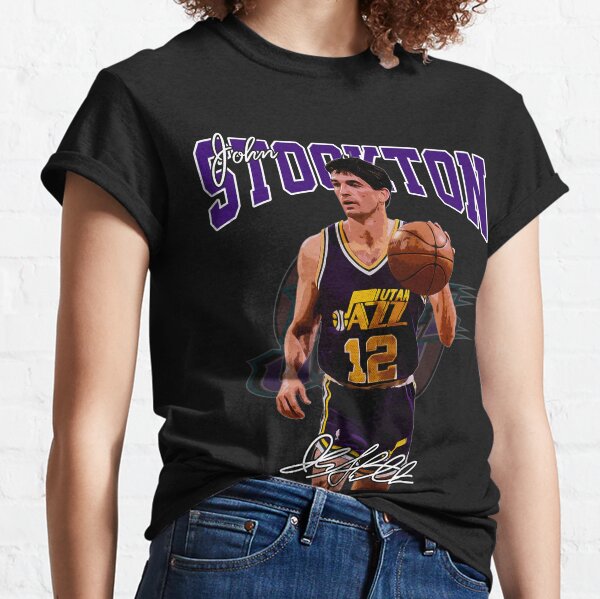 John stockton t shirt cheap jersey