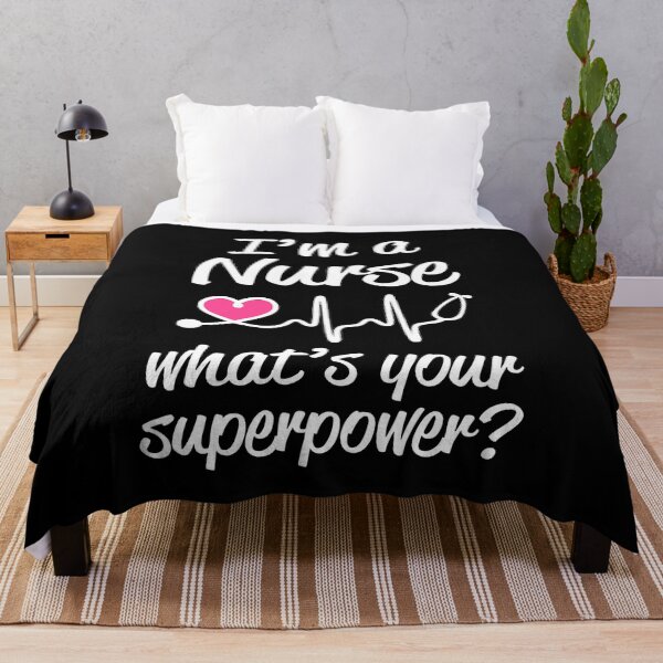 Item preview, I'm a Nurse What's Your Superpower Funny Saying designed and sold by GardNewerd.