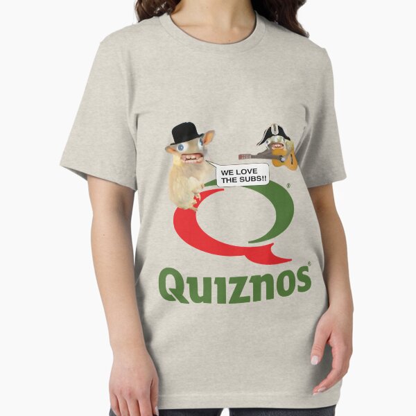 Vista previa del artículo con la obra «Quiznos - Quiznos Dead Hamsters - Camiseta con cadena de sándwich difunto», diseñado y vendido por Leinphin091.