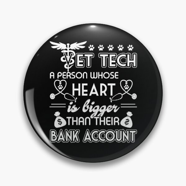 Item preview, Vet Tech A Person Whose Heart Is Bigger Than Their Bank Account designed and sold by UnknownArtistt.