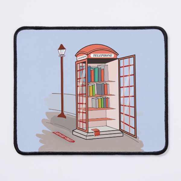 Item preview, London Bookshop - Books, Carnaby Street Telephone Booth With Lamp Post designed and sold by Abhishek Goldar.