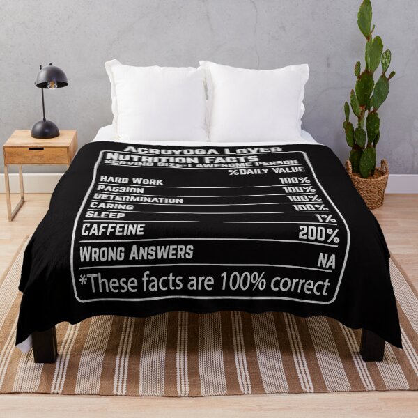 Item preview, Acroyoga Lover Nutrition Facts Funny Sarcastic Partner yoga designed and sold by Digital Story Time.
