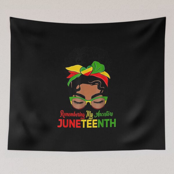 Item preview, Remembering My Ancestors Junenth Black Women Messy Bun designed and sold by Levidean.