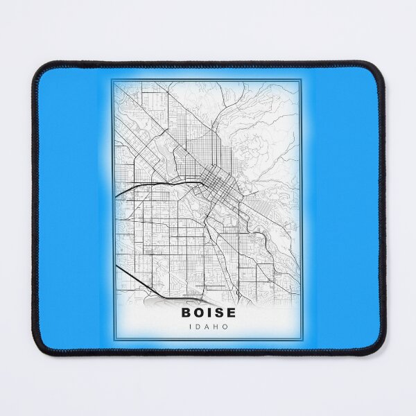 Artikelvorschau, Minimalistische blaue Boise-Karte entworfen und verkauft von Tamas Das.