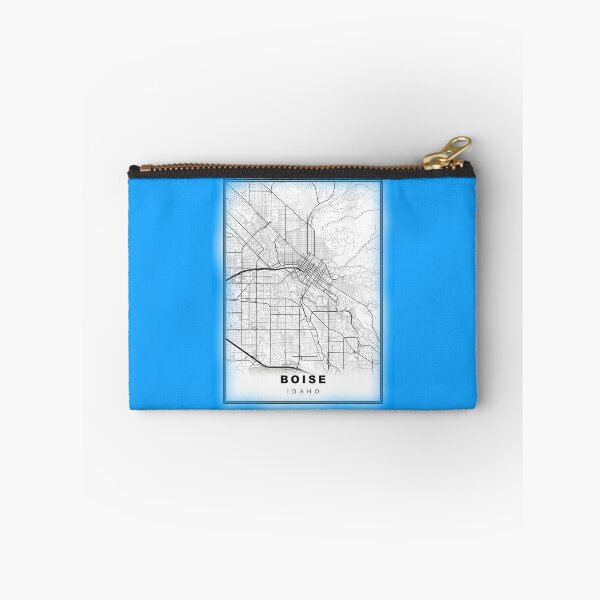 Item preview, Minimalist Blue Boise Map designed and sold by Tamas Das.