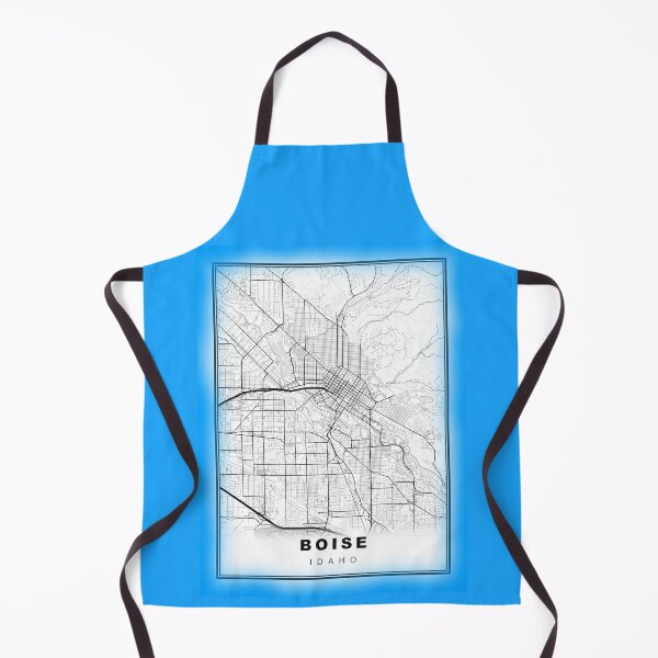 Item preview, Minimalist Blue Boise Map designed and sold by Tamas Das.