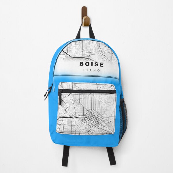 Item preview, Minimalist Blue Boise Map designed and sold by Tamas Das.