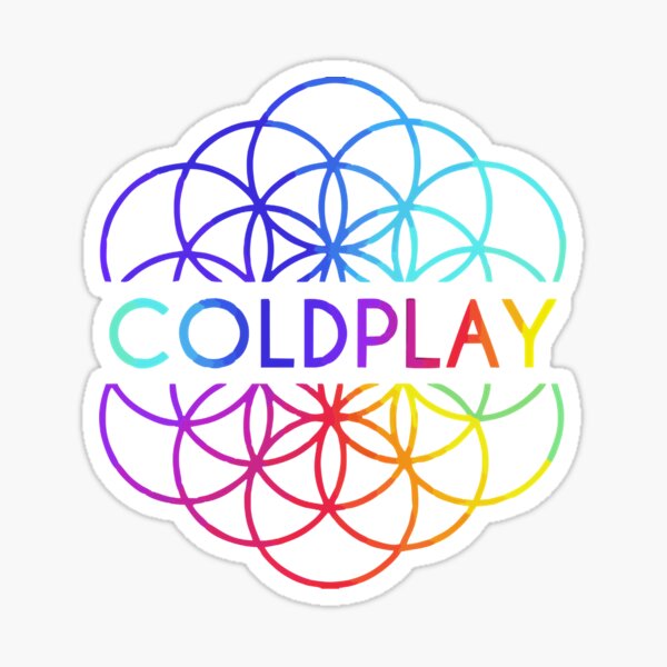 "Cold Play Logo " Sticker for Sale by loghanboosalis Redbubble