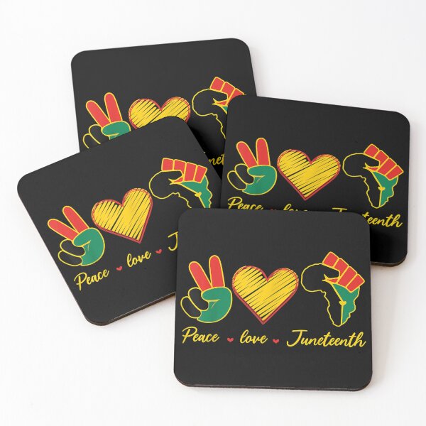 Item preview, Peace Love Junenth Black Freedom 1865 Women Men Girls designed and sold by Levidean.