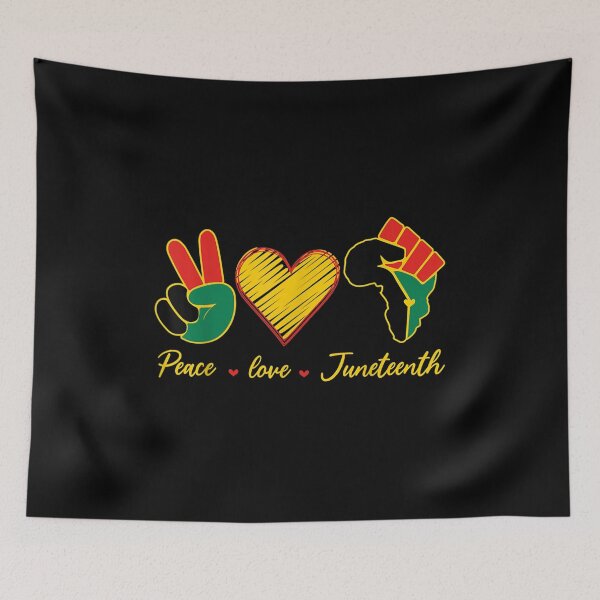 Item preview, Peace Love Junenth Black Freedom 1865 Women Men Girls designed and sold by Levidean.