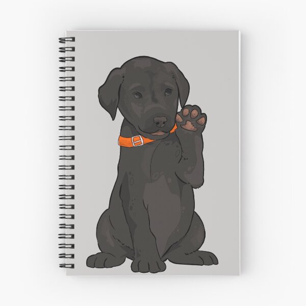 Item preview, Black Lab Puppy Waving designed and sold by PumpkinChum.