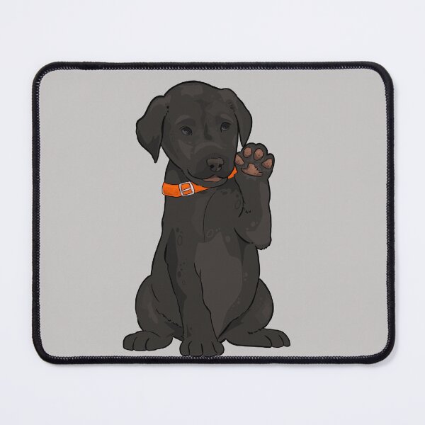 Item preview, Black Lab Puppy Waving designed and sold by PumpkinChum.