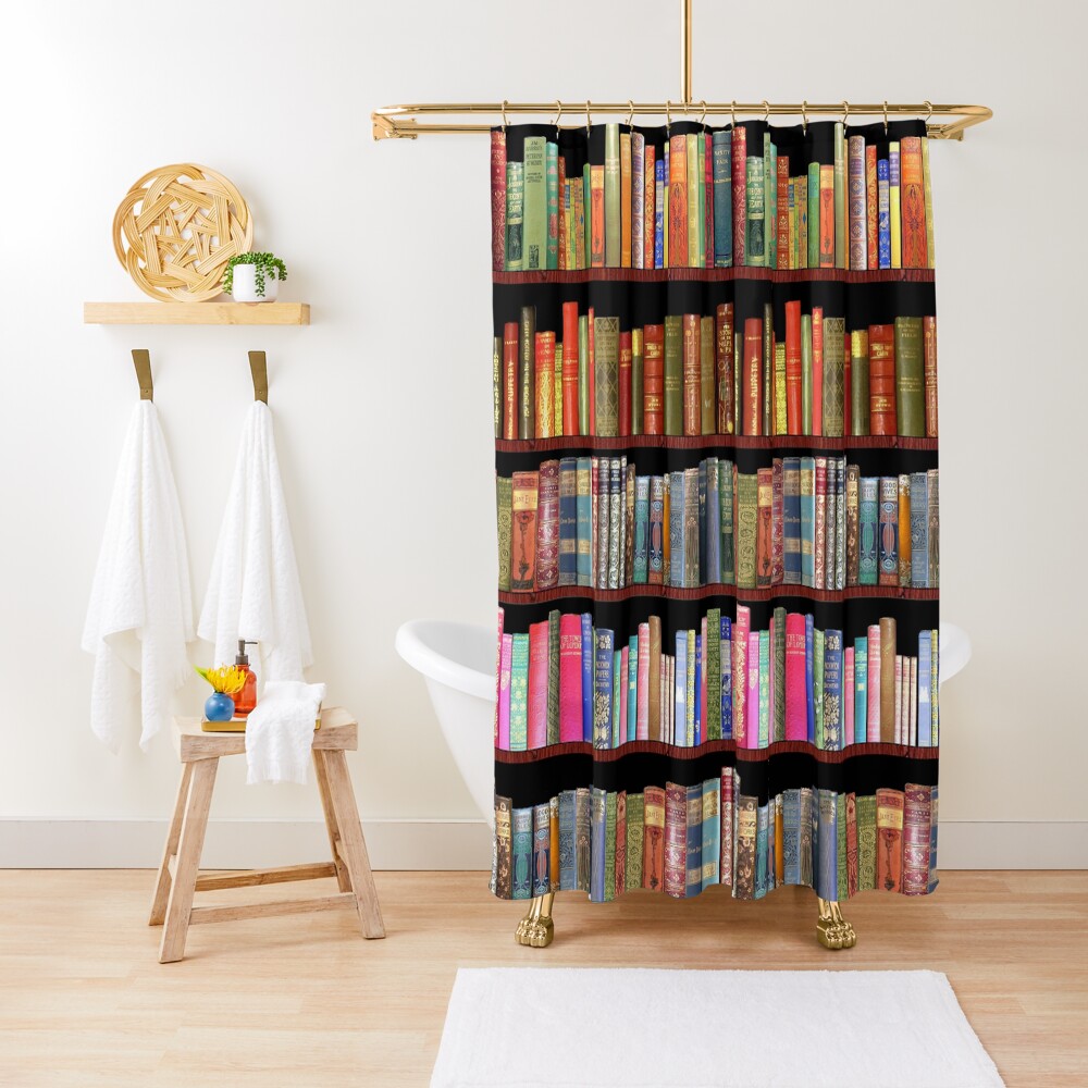 Jane austen antique books & other British antique books Shower Curtain
