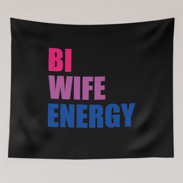 Item preview, Bi Wife Energy Funny Bisexual designed and sold by RoguePixel.