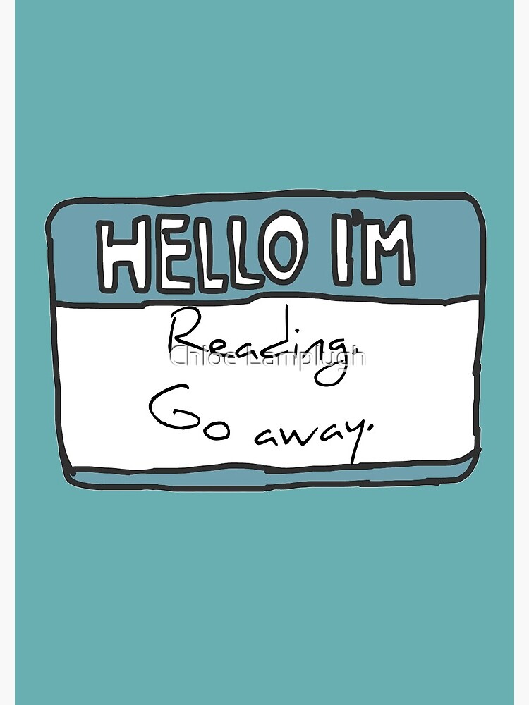 Thumbnail 3 of 3, Spiral Notebook, Hello I'm Reading designed and sold by Chloe Lamplugh.
