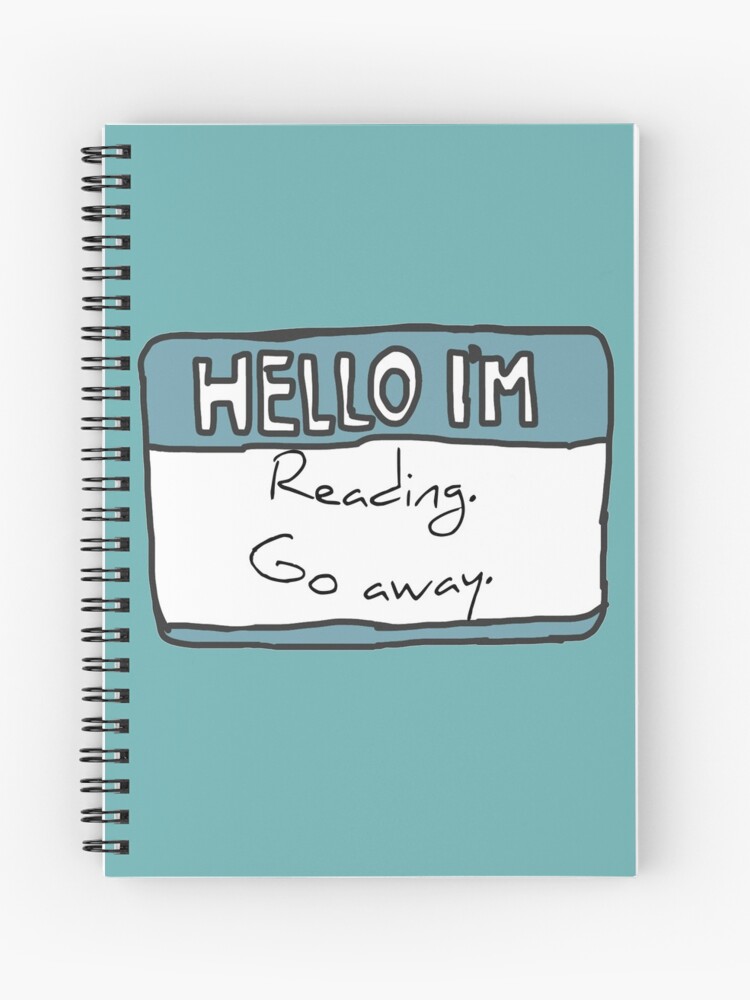 Thumbnail 1 of 3, Spiral Notebook, Hello I'm Reading designed and sold by Chloe Lamplugh.