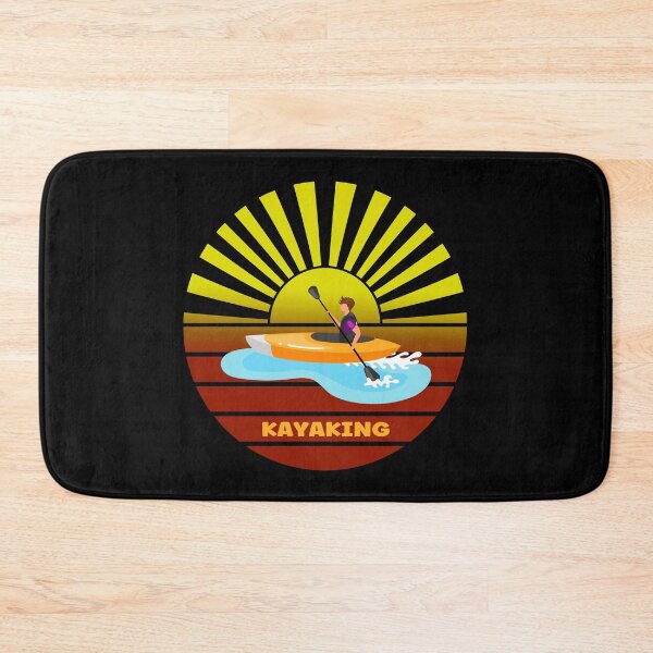 Aperçu de l'œuvre kayaking sunset vintage créée et vendue par Astralia.