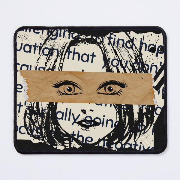 Item preview, Girl Sketch on ripped paper designed and sold by TypeWrite.