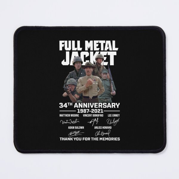 Item preview, Full Rétro Métal Jácket 34th Anniversary All Casts Signatures Shirt, Fúll Wár Movie Metal Jácket Thank You For The Memories T Shirt designed and sold by exnerhovardj.