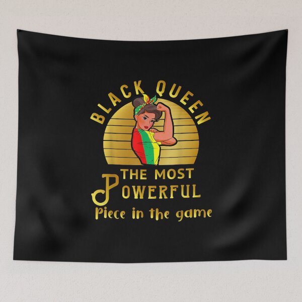 Item preview, Black Queen The Most Powerful Piece in Game Women Melanin designed and sold by Levidean.
