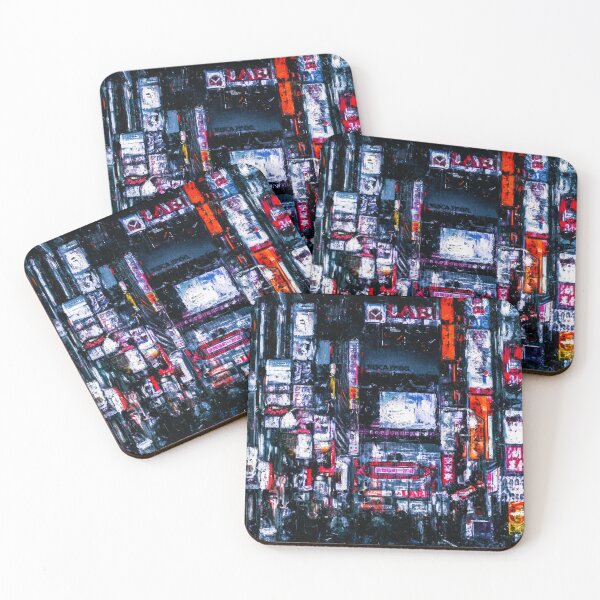 Item preview, Cyberpunk Tokyo Shinjuku Kabukicho At Night, Sleepless Town Kabukicho Cyberpunk, Futuristic Tokyo Cyberpunk City Oil Painting, Cyberpunk Tokyo A Neon Wonderland designed and sold by Trendymotion.