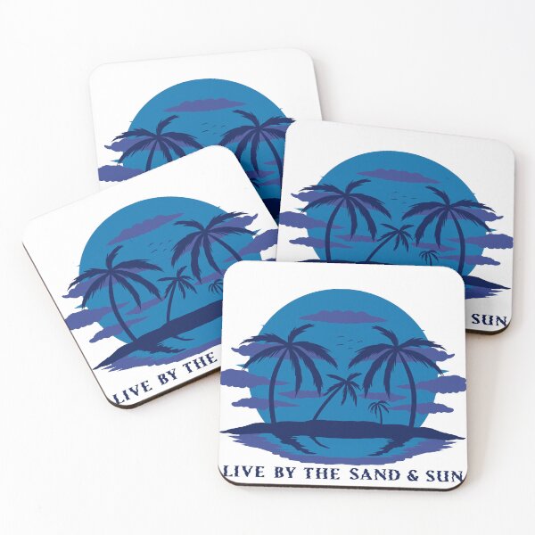 Item preview, Live by the sun and sand Blue designed and sold by Unaiza Khalid.