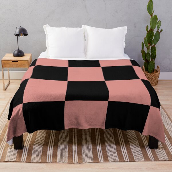 Item preview, Awesome Black and Rose Color Check Pattern designed and sold by DesignDrawn.