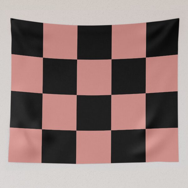 Item preview, Awesome Black and Rose Color Check Pattern designed and sold by DesignDrawn.