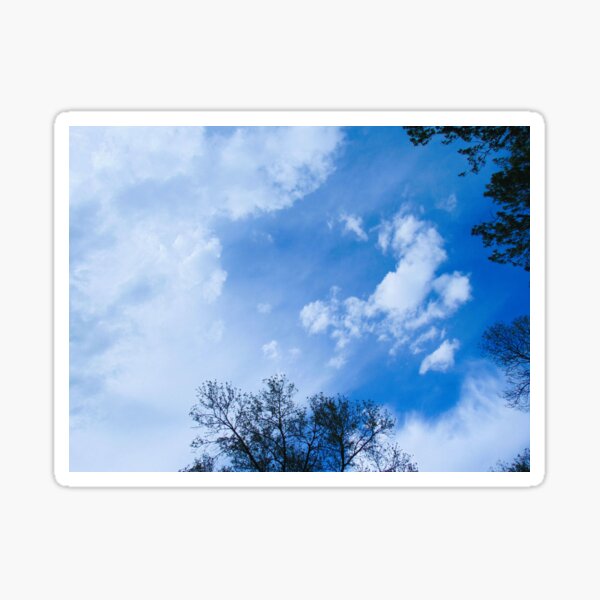 Stillness Gifts Cloud Masks and Sky Stickers Sticker