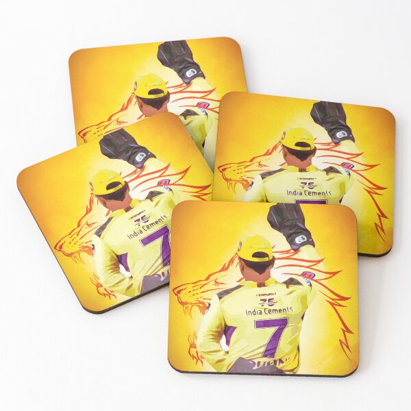 Item preview, MS Dhoni Chennai Super Kings CSK wallpaper Whistlepodu designed and sold by ArtParadox.