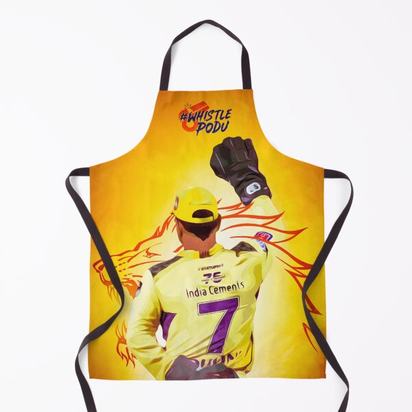 Item preview, MS Dhoni Chennai Super Kings CSK wallpaper Whistlepodu designed and sold by ArtParadox.