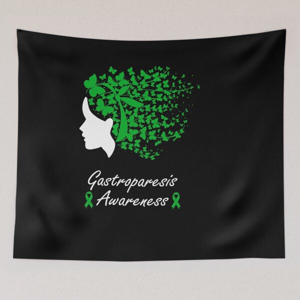Item preview, GASTROPARESIS AWARENESS BUTTERFLIES HAIR RIBBON designed and sold by sobriowslen.
