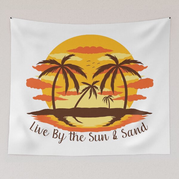 Item preview, Live by the sun and sand Orange2 designed and sold by Unaiza Khalid.