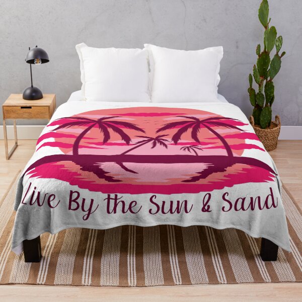 Item preview, Live by the sun and sand Pink designed and sold by Unaiza Khalid.