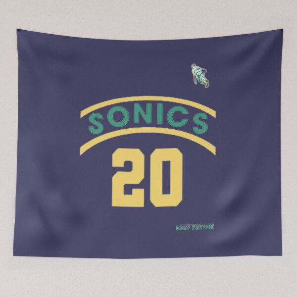 Item preview, Gary Payton Retro Supersonics Jersey 90s Style Fan Art designed and sold by HarleyAllan.