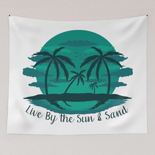 Item preview, Live by the sun and sand Green 2 designed and sold by Unaiza Khalid.