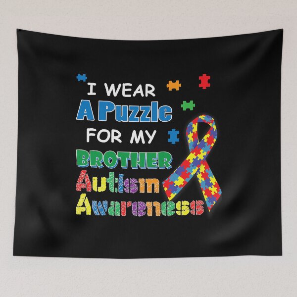 Item preview, I Wear A Puzzle For My Brother Autism Awareness designed and sold by HaaChris-Artis.