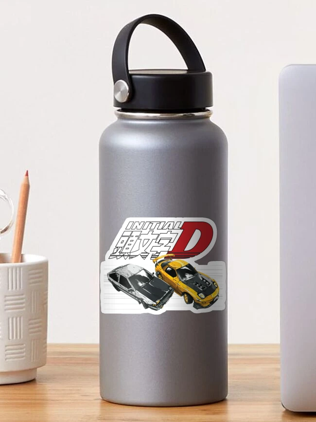 Initial D (Manga) - Takumi Fujiwara & AE86 Double Wall Water Bottle