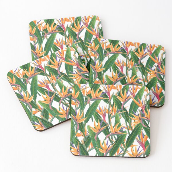 Item preview, bird of paradise flowers pattern  designed and sold by SelenePaintings .