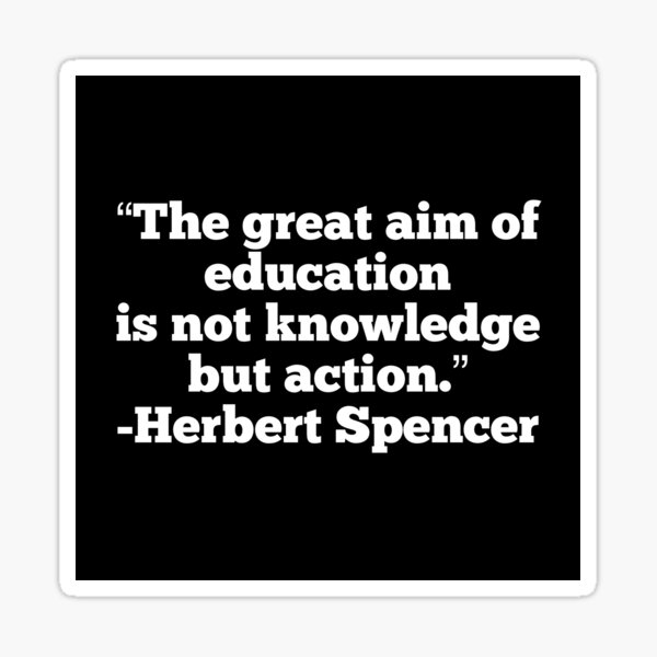 Not Knowledge But Action Sticker