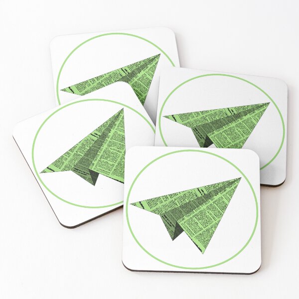Item preview, Fun green newspaper plane, paper plane, flying paper plane plane, toy plane,  designed and sold by Hollyharry.
