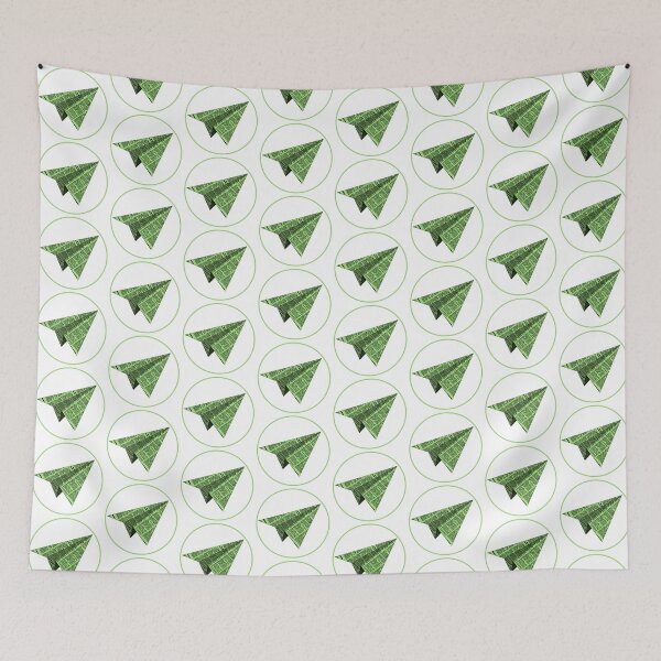 Item preview, Fun green newspaper plane, paper plane, flying paper plane plane, toy plane,  designed and sold by Hollyharry.