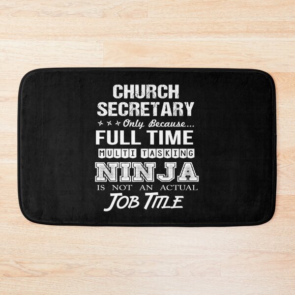 Item preview, Church Secretary T Shirt - Multitasking Ninja Job Gift Item Tee designed and sold by watkinsmat.