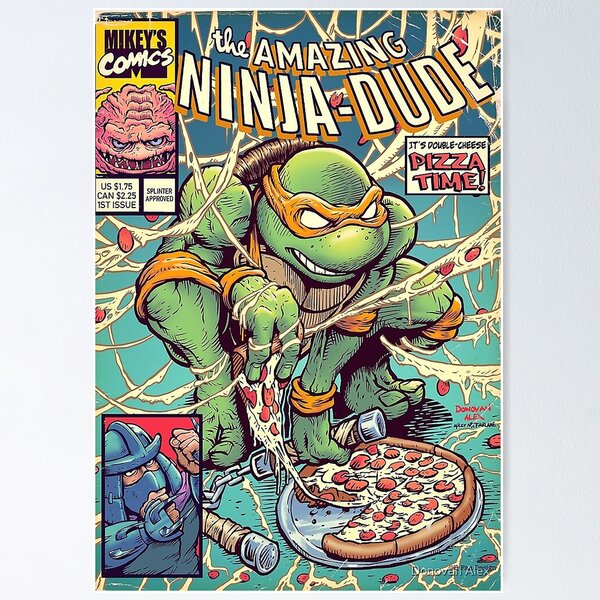 Mademark xnage Mutant Ninja Turtles Mikey Uncle of the Birthday Boy Pizza  Theme Party Shirt