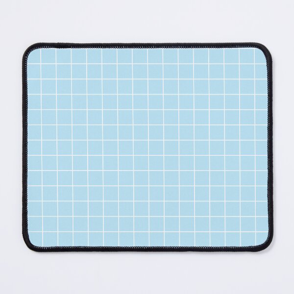 Item preview, Light Blue White Grid Lattice Pattern designed and sold by lucypooki.