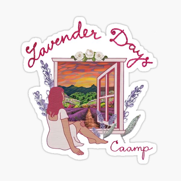 See a beautiful view- Caamp Lavender Days Sticker