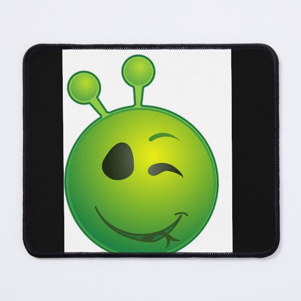 Item preview,  alien emoji, back to school emoji, cute alien, adorable emoji, super cute kid school,wink alien emoji,  designed and sold by Laree  Jones.
