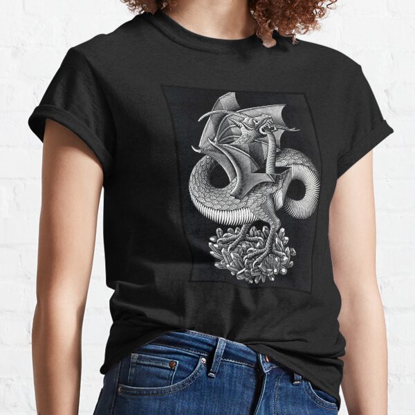 Escher Dragon T-Shirts for Sale | Redbubble